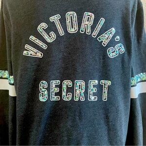 Victoria’s Secret Bling Sequin Zip Up Hoodie Jacket Sweater
